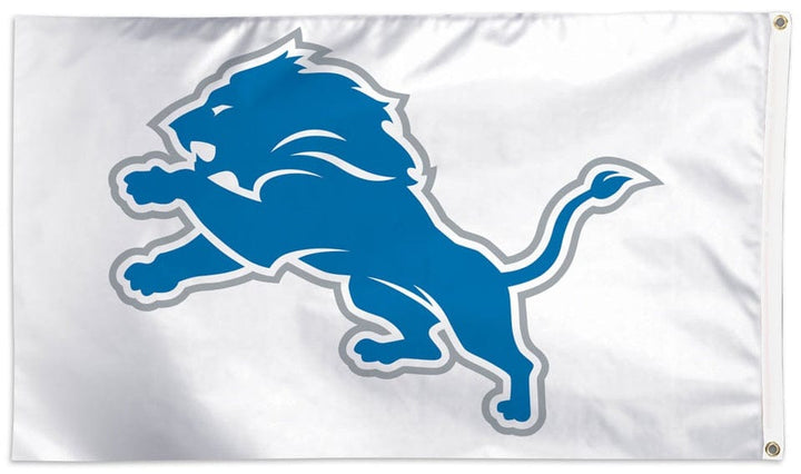 Detroit Lions Flag 3x5 White Single Sided 32410321 Heartland Flags