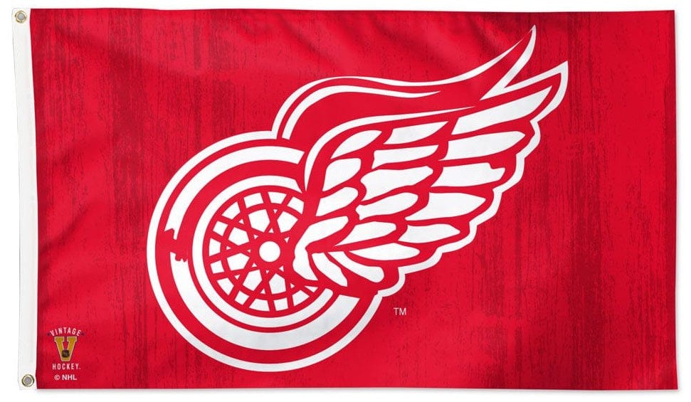 Detroit Red Wings Flag 3x5 Vintage Logo 41641321 Heartland Flags