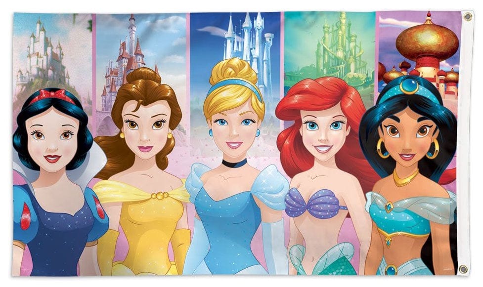 Disney Princesses Flag 3x5 Arial Belle Snow White 91664118 Heartland Flags