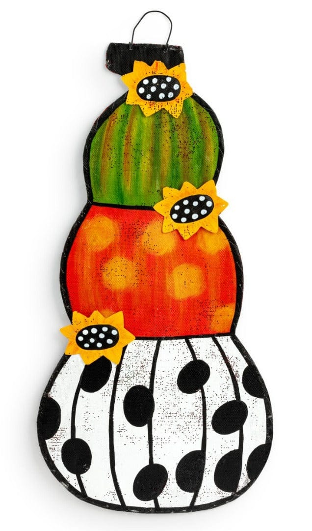 Fall Reversible Pumpkins Door Hanger Peri Woltjer Screenings Halloween 2020220140 Heartland Flags