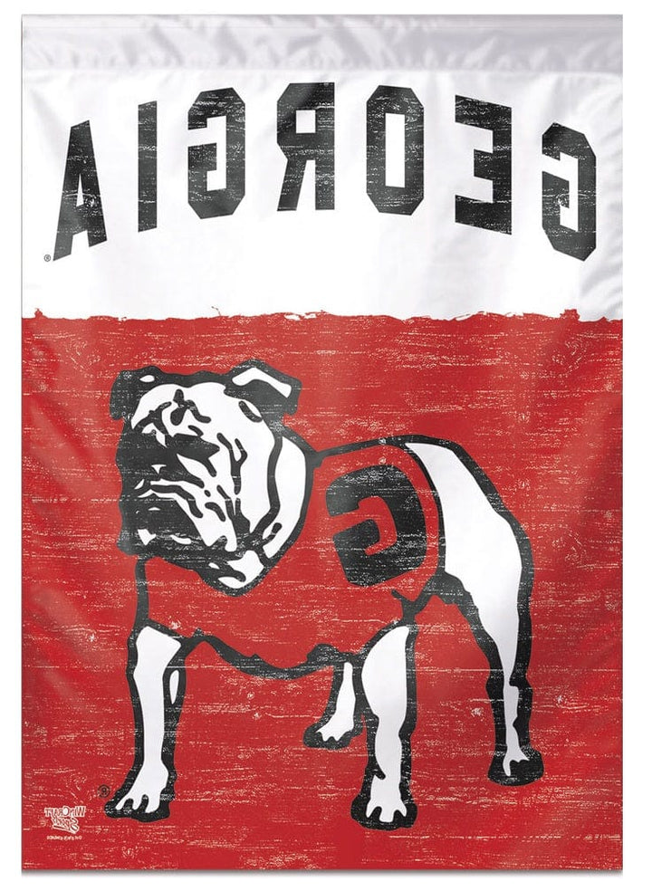Georgia Bulldogs Banner Vintage Logo House Flag 74394017 Heartland Flags