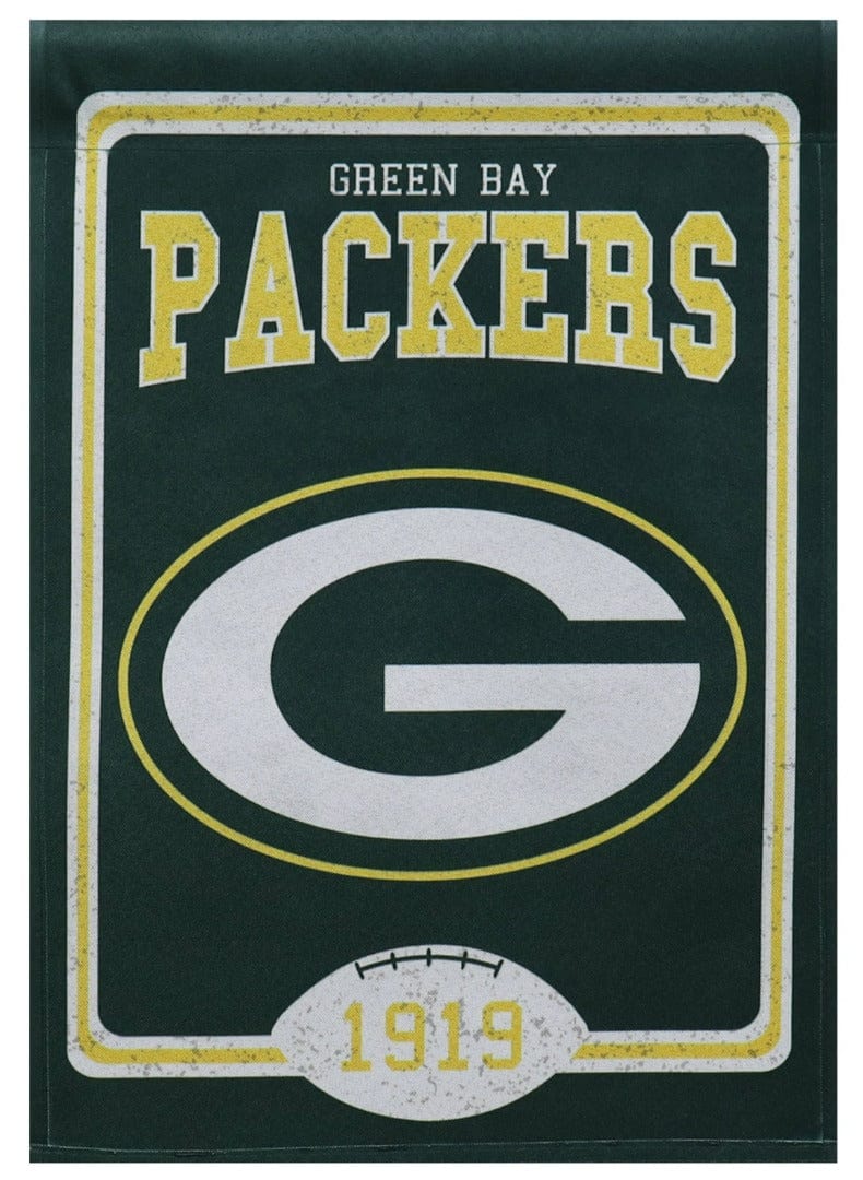 Green Bay Packers Garden Flag 2 Sided 1919 Vintage 14L3811 Heartland Flags