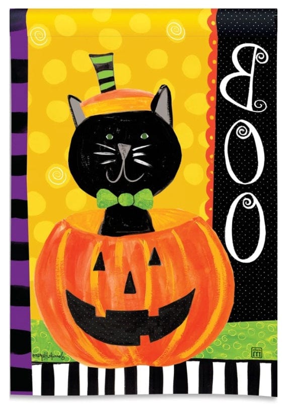 Halloween Boo Kitty Garden Flag 33146 Heartland Flags
