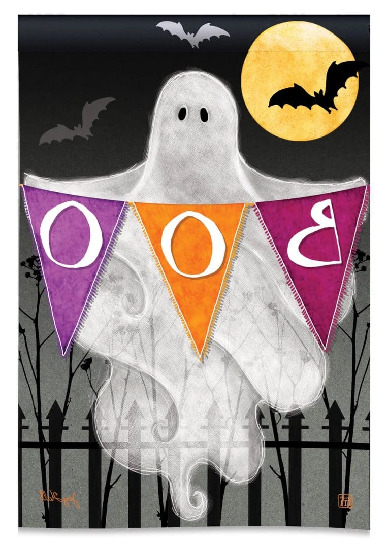 Halloween Ghost Banner Vertical House Flag 93144 Heartland Flags