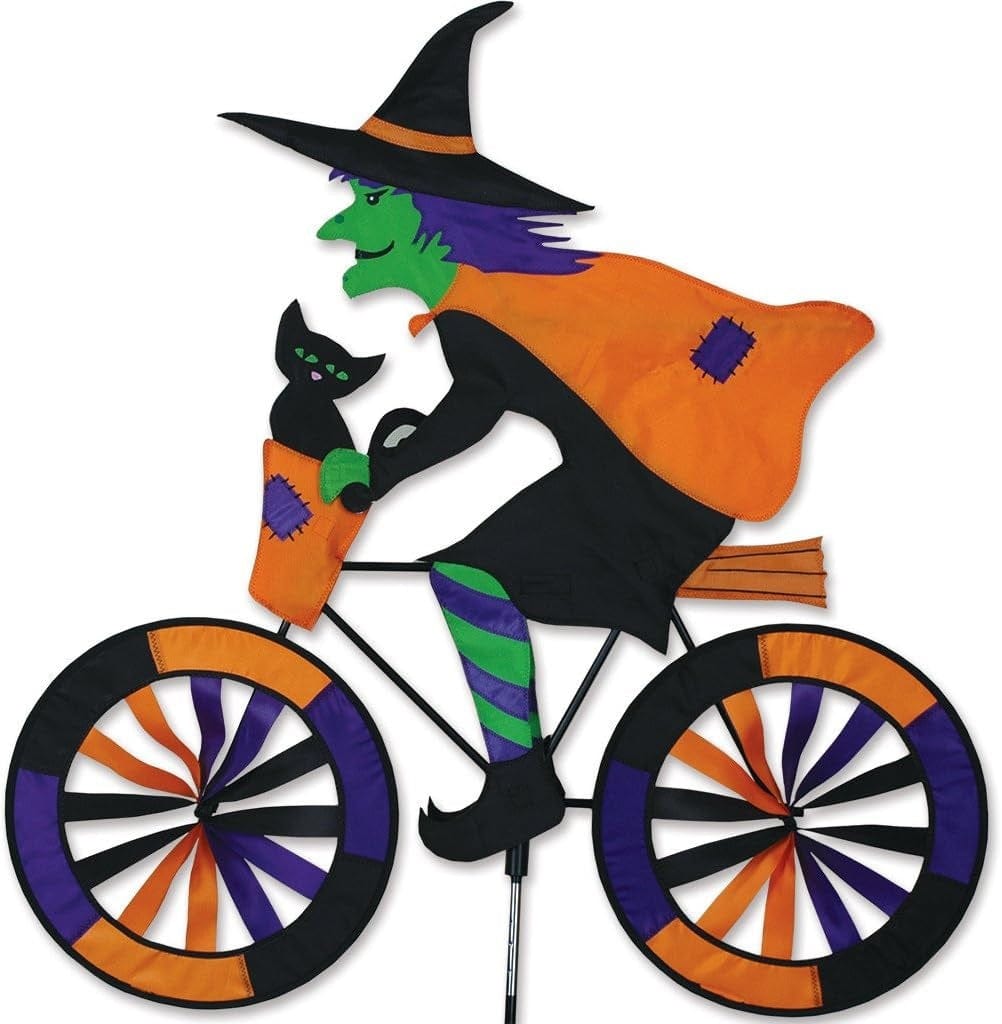 Halloween Witch Bike Spinner 30 Inches 25998 Heartland Flags