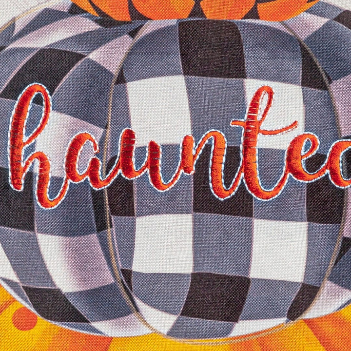 Haunted Stacked Pumpkins Halloween Garden Flag 2 Sided 14L11046 Heartland Flags