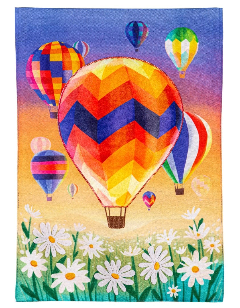 Hot Air Balloons Garden Flag 2 Sided 14L11853 Heartland Flags