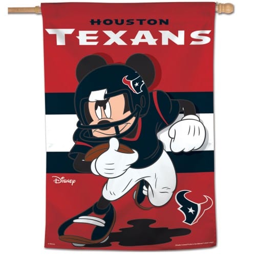 Houston Texans Banner Mickey Mouse Vertical Flag 72913117 Heartland Flags