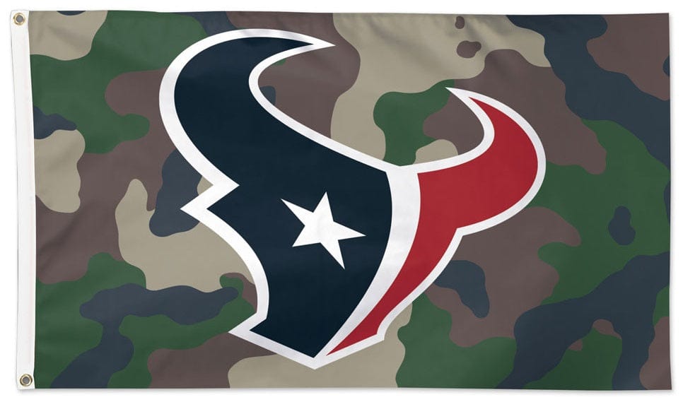 Houston Texans Flag 3x5 Armed Forces Camo heartlandflags