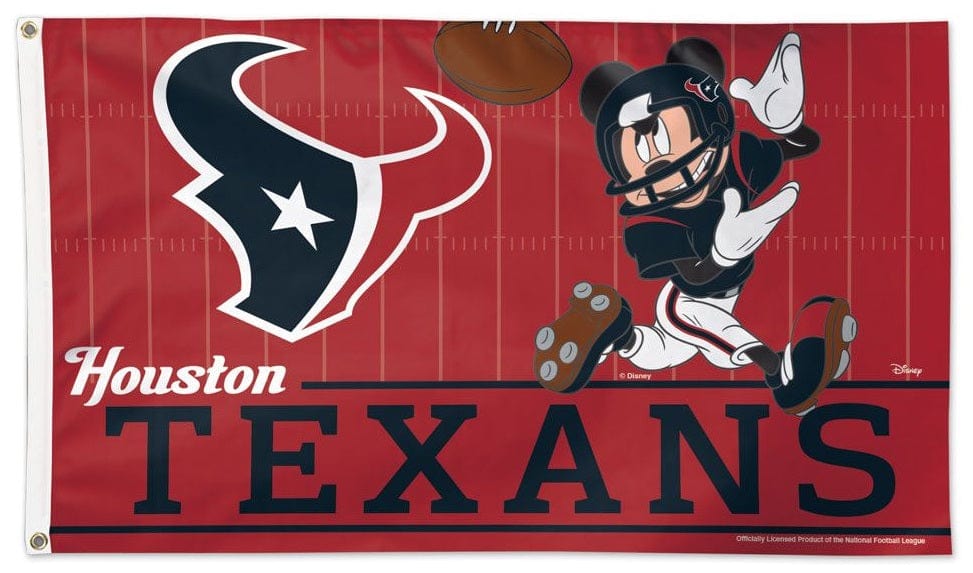 Houston Texans Flag 3x5 Mickey Mouse Football 72917117 Heartland Flags