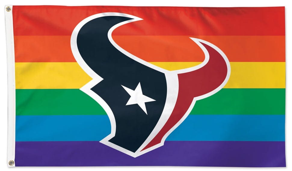 Houston Texans Flag 3x5 Pride Rainbow 32475321 Heartland Flags