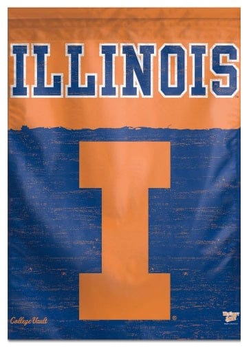 Illinois University Banner Throwback Logo 74395017 Heartland Flags