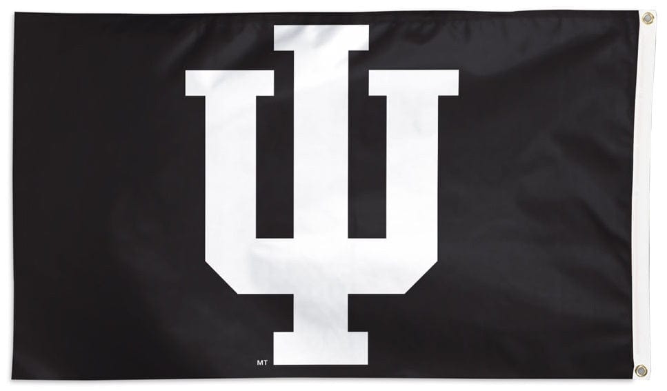 Indiana Hoosiers Flag 3x5 Logo Black 37237421 Heartland Flags