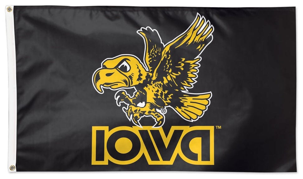 Iowa Hawkeyes Retro 3x5 Flag 2 Sided 32339322 Heartland Flags