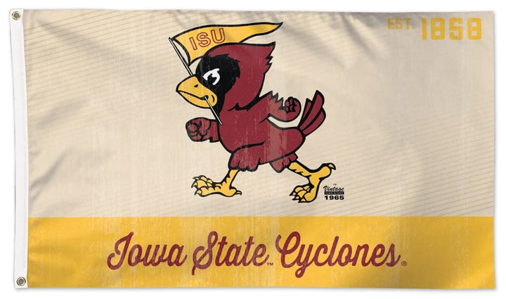 Iowa State Classic Vintage Logo 3x5 Flag 08223118 Heartland Flags