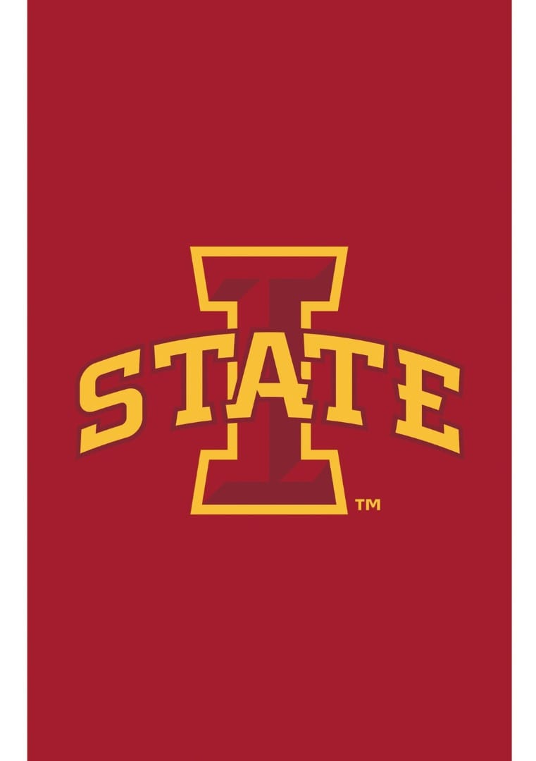 Iowa State Cyclones Banner 2 Sided Applique I State 15A962 Heartland Flags
