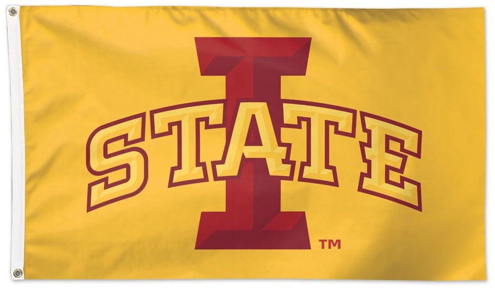 Iowa State Cyclones Flag 2x3 I State Logo on Yellow 707621 Heartland Flags