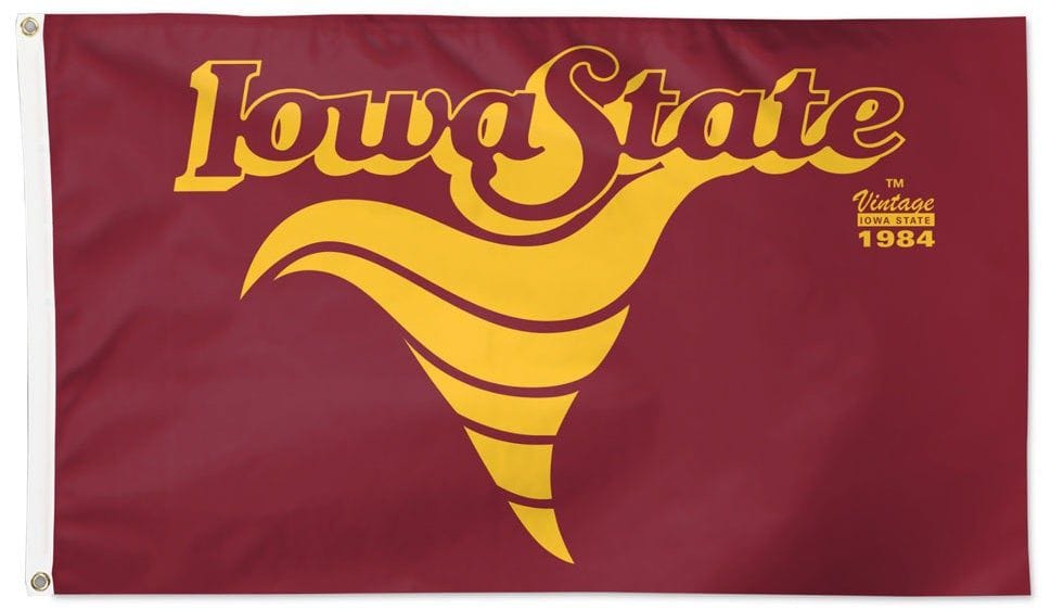 Iowa State Flag 3x5 Vintage Cyclone Logo Single Sided or 2 Sided 44063321 Heartland Flags