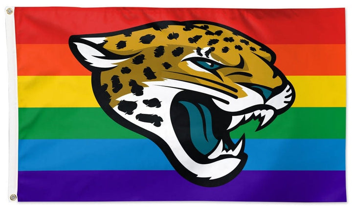 Jacksonville Jaguars Flag 3x5 Pride Rainbow 32998321 Heartland Flags