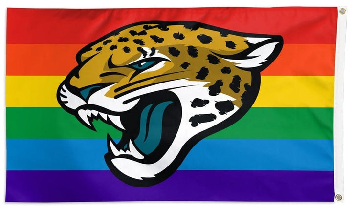 Jacksonville Jaguars Flag 3x5 Pride Rainbow 32998321 Heartland Flags
