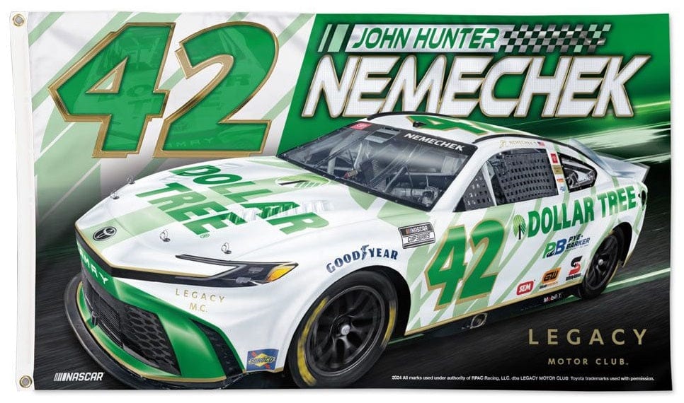 JH Nemechek Flag 3x5 Dollar Tree Race Car 2024 77827324 Heartland Flags