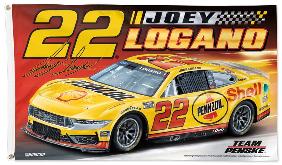 Joey Logano Flag 3x5 Pennzoil Race Car 2024 50287324 Heartland Flags