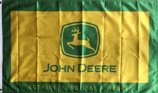John Deere Flag 3x5 Single Sided Nothing Runs Like A Deere 711858 Heartland Flags