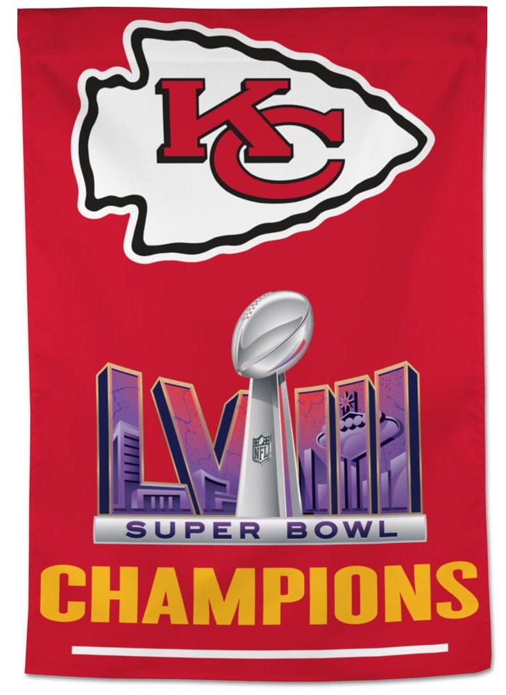 Kansas City Chiefs Banner Super Bowl LVIII Champions 77143312 Heartland Flags