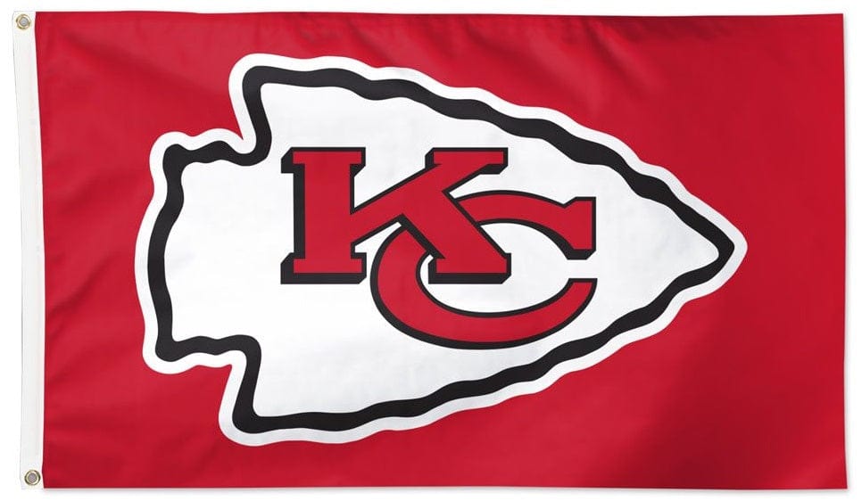 Kansas City Chiefs Flag 4x6 Logo Red 2 Sided 925234 Heartland Flags
