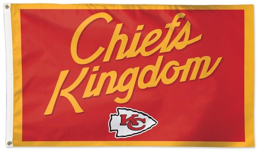 Kansas City Chiefs Kingdom Flag 3x5 90934 Heartland Flags