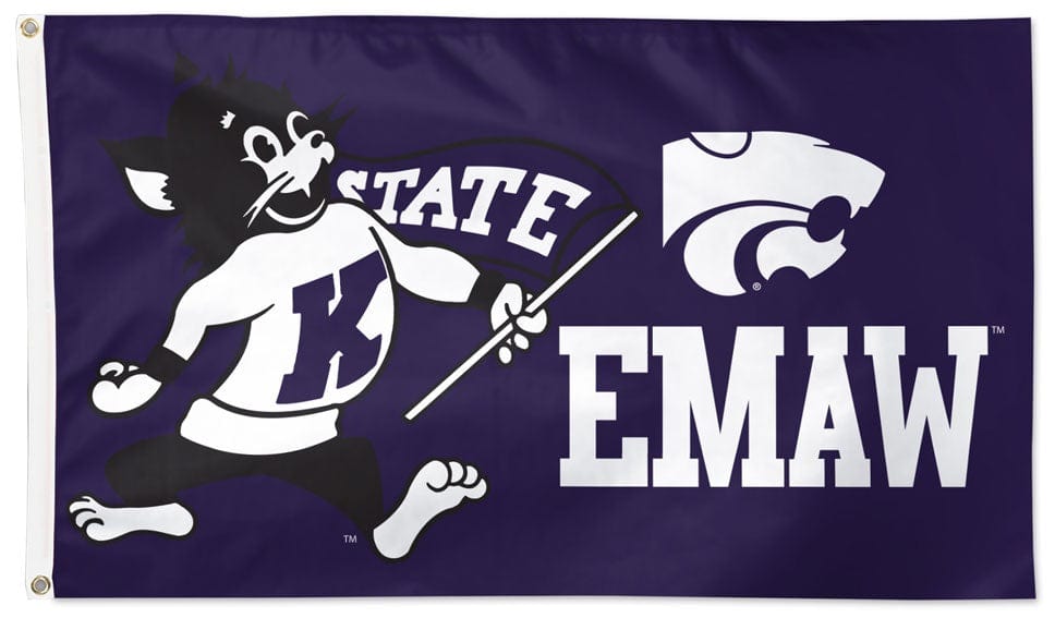 Kansas State Wildcats Flag 3x5 Mascot EMAW 36489321 Heartland Flags