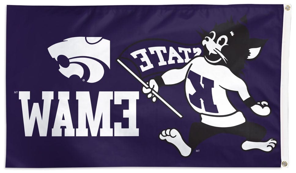 Kansas State Wildcats Flag 3x5 Mascot EMAW 36489321 Heartland Flags