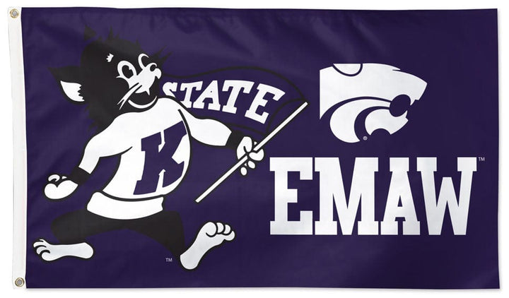 Kansas State Wildcats Flag 3x5 Mascot EMAW heartlandflags