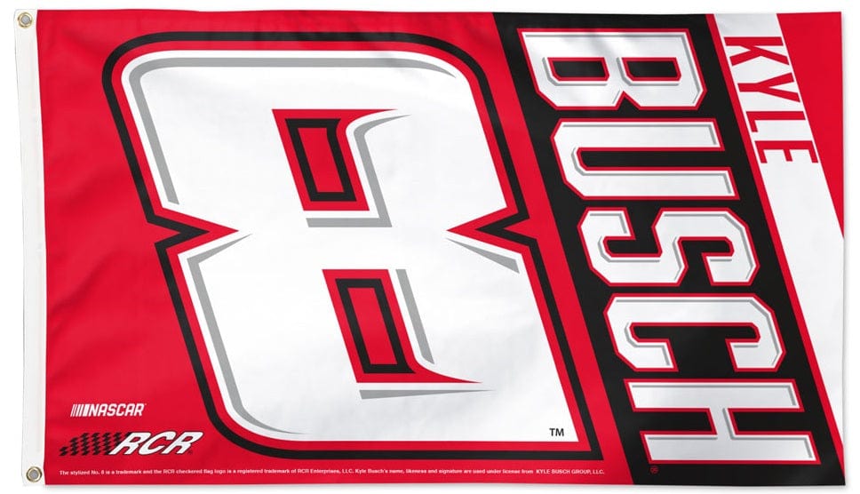 Kyle Busch Flag 3x5 Number 8 Race Car 64229324 Heartland Flags