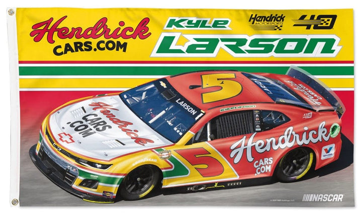 Kyle Larson Flag 40th Anniversary 2024 Car 3x5 heartlandflags