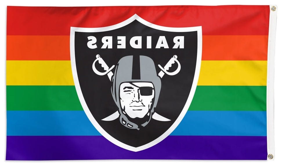 Las Vegas Raiders Flag 3x5 Pride Rainbow 32574321 Heartland Flags