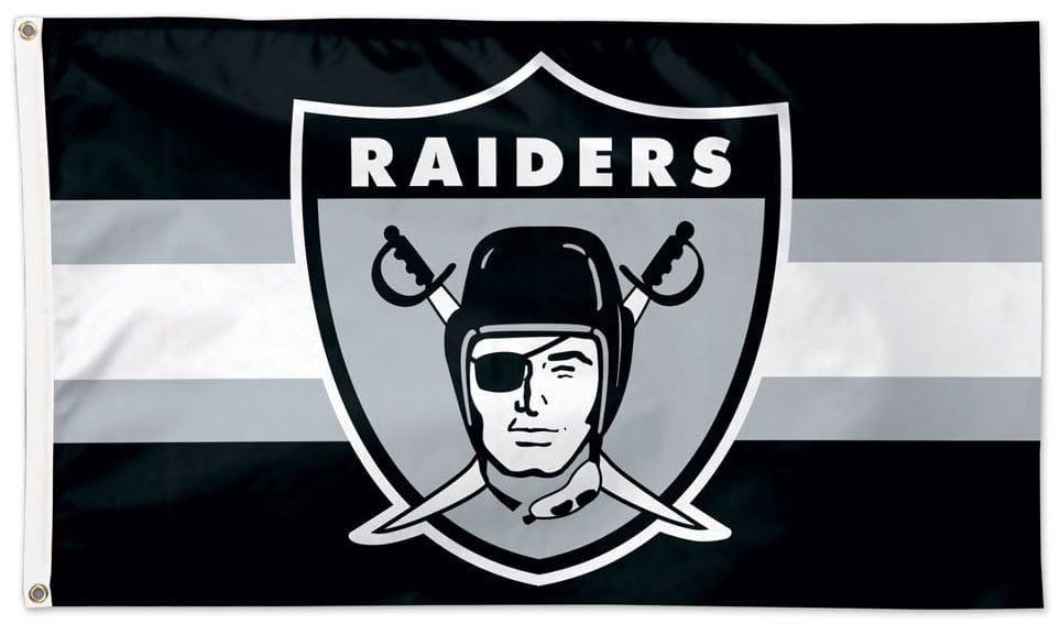 Las Vegas Raiders Flag 3x5 Retro Logo 28562018 Heartland Flags