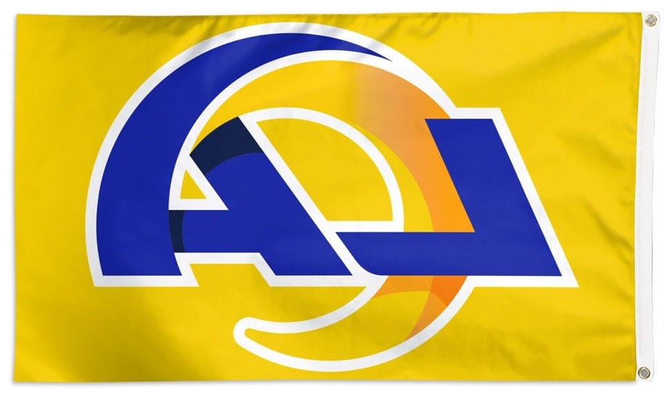 Los Angeles Rams Flag 3x5 Logo Yellow 32555421 Heartland Flags