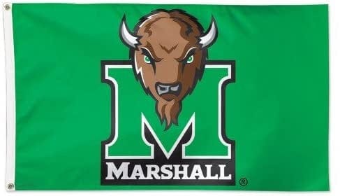 Marshall Thundering Herd Flag 3x5 Green Logo 67319116 Heartland Flags