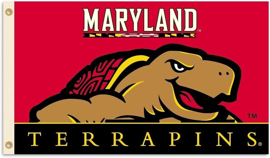 Maryland Terrapins Flag 3x5 Logo 95146 Heartland Flags