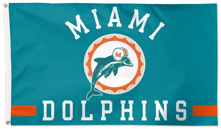 Miami Dolphins Flag 3x5 Classic Logo 32543321 Heartland Flags