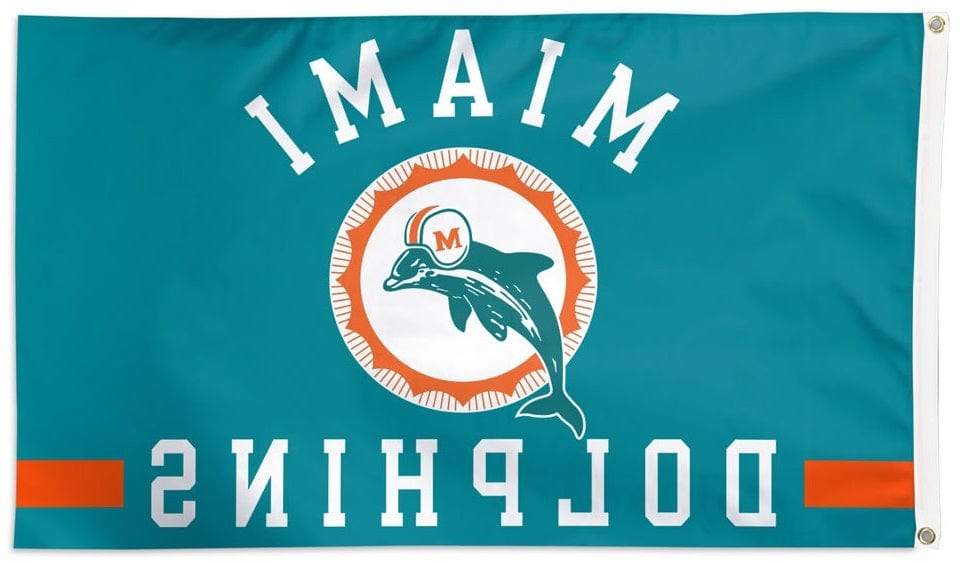 Miami Dolphins Flag 3x5 Classic Logo 32543321 Heartland Flags