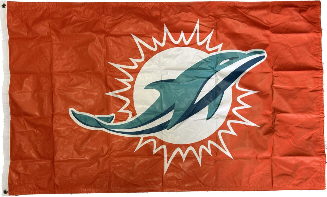 Miami Dolphins Flag 3x5 Orange 2 Sided 950654 Heartland Flags