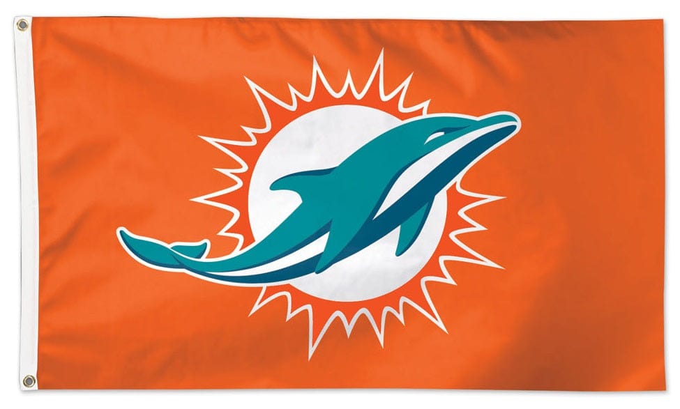 Miami Dolphins Flag 3x5 Orange Logo 61412117 Heartland Flags