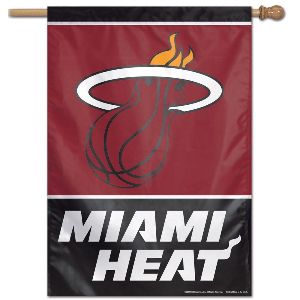 Miami Heat Flag Vertical House Banner 01972017 Heartland Flags