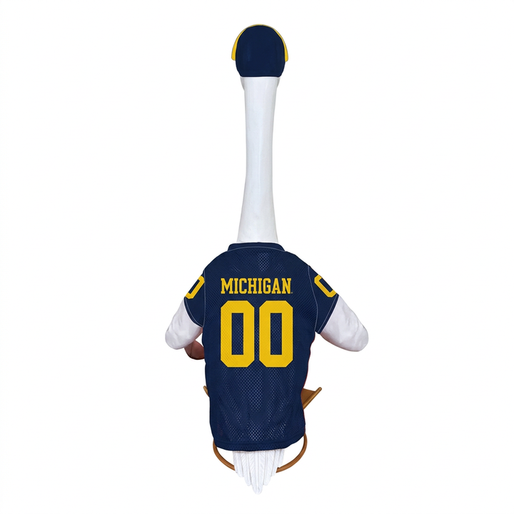 Michigan Wolverines Football Porch Goose Outfit for 21 Inch Goose