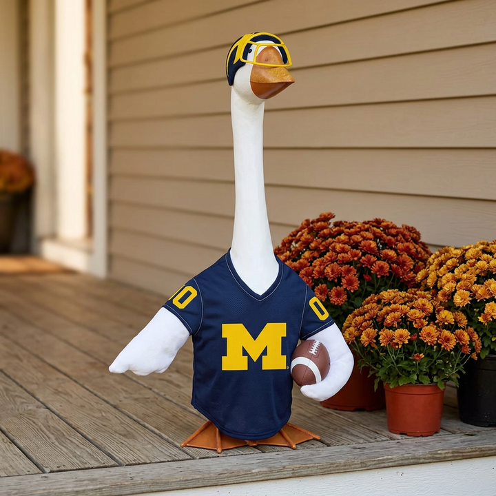 Michigan Wolverines Football Porch Goose Outfit for 21 Inch Goose