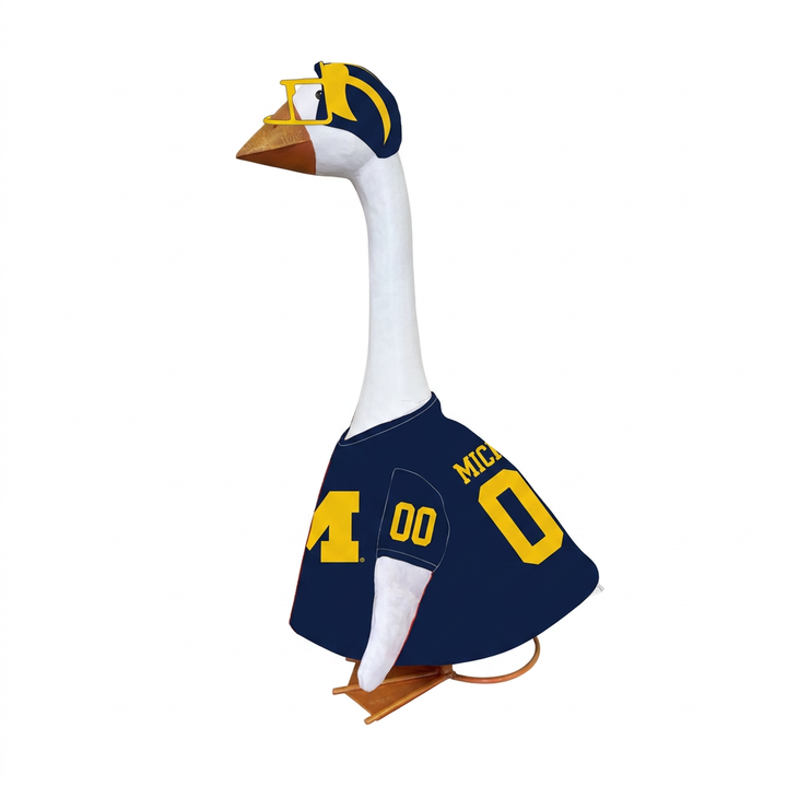 Michigan Wolverines Football Porch Goose Outfit for 21 Inch Goose