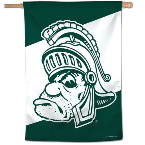 Michigan State Spartans Flag Sparty Logo House Banner heartlandflags