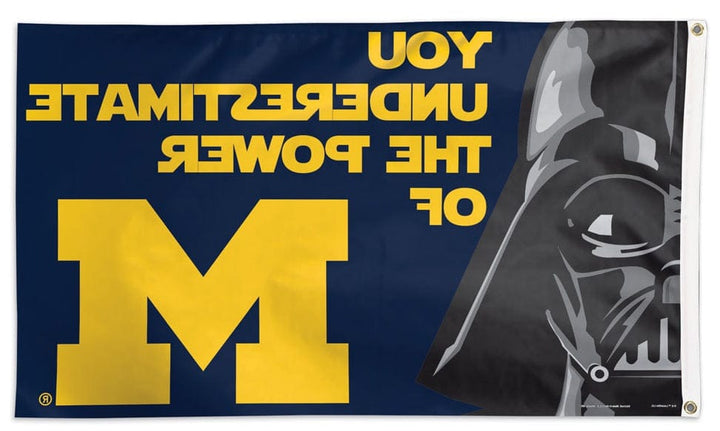 Michigan Wolverines Flag 3x5 Star Wars Underestimate 15922215 Heartland Flags